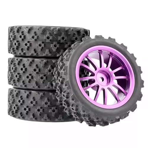 AFCAHEH Metallfelgen Reifen Rallye-Räder for MJX 16207 08-09-10 14210 WLtoys 1/16 A959 144001 10 1/12 124017-16-18-19 MN128 86s G500(D Purple) von AFCAHEH