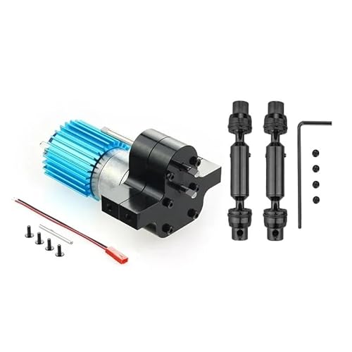 AFCAHEH Metallgetriebe 370 Motor for Antriebswelle Upgrade-Zubehör for WPL C14 C24 B24 B36 MN D90 MS RC Auto(BK-BK) von AFCAHEH
