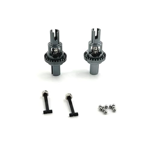 AFCAHEH RC-Autoteile, Metall, verbessertes Vorder- und Hinterachsdifferential, passend for 1/28 284161 284010 284131 K989 K969 K979 P929 P939(Dark Grey) von AFCAHEH