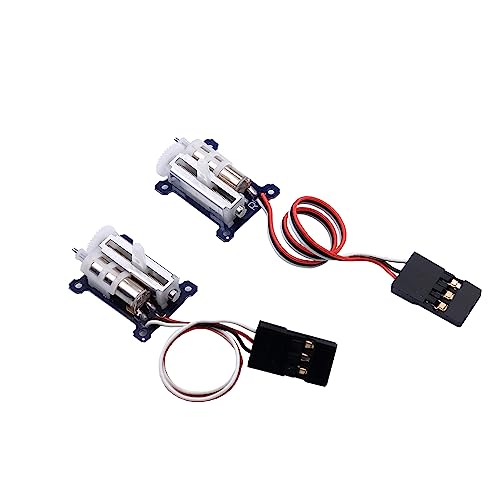 AFCAHEH RC Micro Linear Servo – 2-teiliges Upgrade, 9 mm, 1,5 g, digitales lineares kernloses Servo for Miniflugzeuge (JR-Linke Seite)(1 Pair) von AFCAHEH