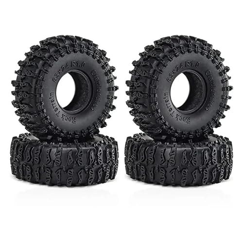 AFCAHEH RC-Reifen, 1,0 Zoll, 63 mm, weicher Gummi-Radreifen for 1/18 1/24 RC Crawler Car TRX4M SCX24 AX24, Upgrade-Teile, Zubehör von AFCAHEH