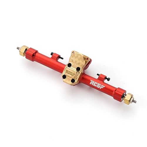 AFCAHEH RCGOFOLLOW Metall-Portalachse vorne und hinten for Axial 1/24 SCX24 90081 AXl00002 Fernbedienungs-Auto-Upgrade-Teile(Red Rear) von AFCAHEH
