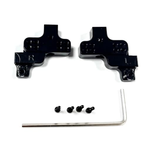 AFCAHEH RCGOFOLLOW Vorderer Stoßdämpferturm, RC-Autoteil, Verstellbarer RC-Vorderer Stoßdämpferturm for 1/24 Axial SCX24 Crawler, RC-Upgradeteil(Zwart) von AFCAHEH