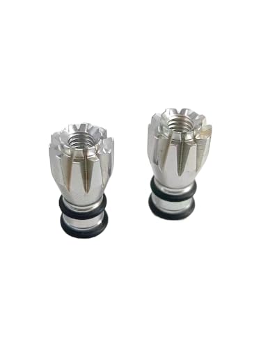 AFCAHEH STP 3D Anti-Rutsch Metall Rocker Head Control Stick for RC Zubehör FrSky FUTABA14SG ET12 AT9 M3 M4(M3 Silvery) von AFCAHEH