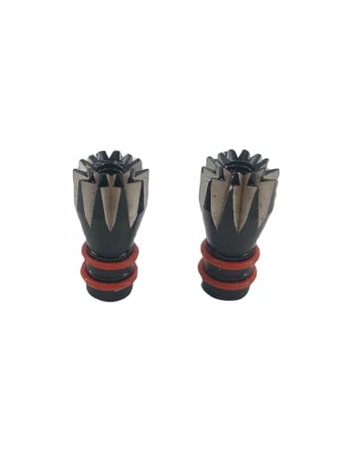 AFCAHEH STP 3D Anti-Rutsch Metall Rocker Head Control Stick for RC Zubehör FrSky FUTABA14SG ET12 AT9 M3 M4(M4 Black) von AFCAHEH