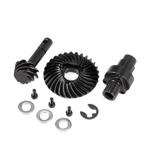 AFCAHEH Schrägverzahntes Kegelradsatz Overdrive Underdrive 24/8T 27/8T 30/8T 33/8T for Axial SCX10 Pro SCX10 II AR44 SCX10 III AR45 Capra F9(30T 8T) von AFCAHEH