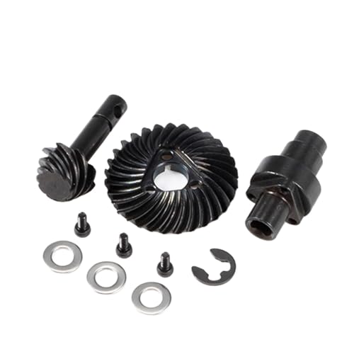 AFCAHEH Schrägverzahntes Kegelradsatz Overdrive Underdrive 24/8T 27/8T 30/8T 33/8T for Axial SCX10 Pro SCX10 II AR44 SCX10 III AR45 Capra F9(30T 8T Reverse Gear) von AFCAHEH