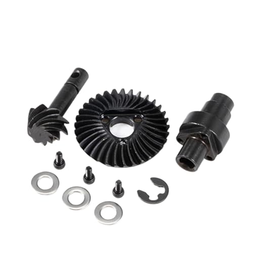 AFCAHEH Schrägverzahntes Kegelradsatz Overdrive Underdrive 24/8T 27/8T 30/8T 33/8T for Axial SCX10 Pro SCX10 II AR44 SCX10 III AR45 Capra F9(33T 8T) von AFCAHEH