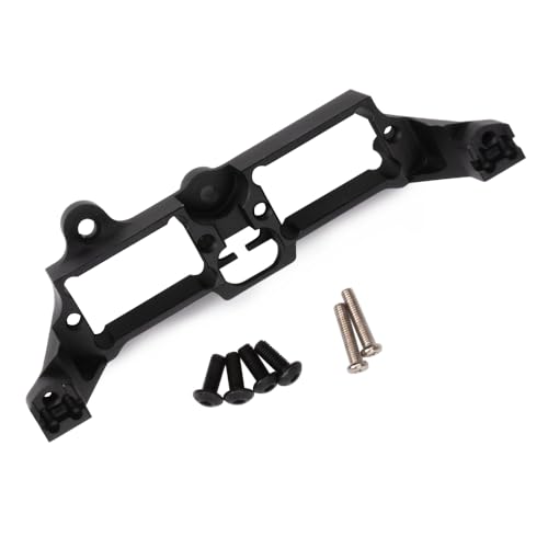 AFCAHEH TRX4 Aluminium Servo Halterung Differential Sperre Halterung Festen Sitz for 1/10 RC Crawler Auto TRX-4 Defender Ford Upgrade Teile(Zwart) von AFCAHEH
