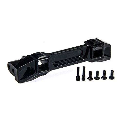 AFCAHEH TRX4 Vordere und Hintere Stoßstange Servo Halterungen Aluminium Legierung Stoßstange Schutz Stehen for 1/10 TRX-4 Bronco Defender Pats(Front Black) von AFCAHEH