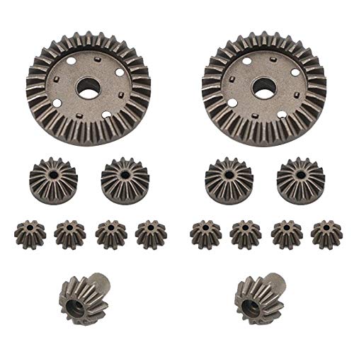 AFCAHEH Upgrade-Metallgetriebe 30T 24T 12T Differentialantriebsräder 0011/0012/0013/0014 for Wlt-oys 12428 12429 RC-Autoersatzteile(16pcs) von AFCAHEH