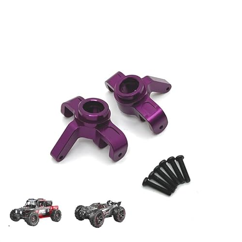 AFCAHEH Verbesserte Teile #14230B Aluminiumlegierung Lenkbecher for MJX Hyper Go 14209 14210 1/14 R/C Autos RC Trucks(Purple) von AFCAHEH