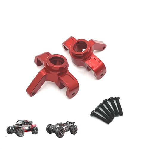 AFCAHEH Verbesserte Teile #14230B Aluminiumlegierung Lenkbecher for MJX Hyper Go 14209 14210 1/14 R/C Autos RC Trucks(Rood) von AFCAHEH