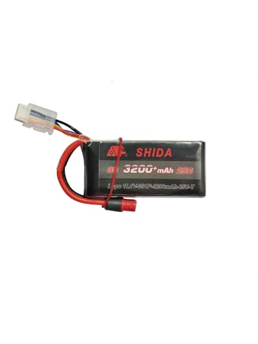AFCAHEH Verbesserter 3S 11,1V 3200mAh 25C Lipo-Akku/USB for MJX Hyper Go 14209 14210 14301 14302 14303 1/14 RC-Autos RC-Trucks(Rood) von AFCAHEH
