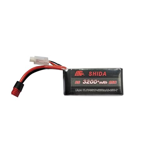 AFCAHEH Verbesserter 3S 11,1V 3200mAh 25C Lipo-Akku/USB for MJX Hyper Go 14209 14210 14301 14302 14303 1/14 RC-Autos RC-Trucks(Yellow) von AFCAHEH