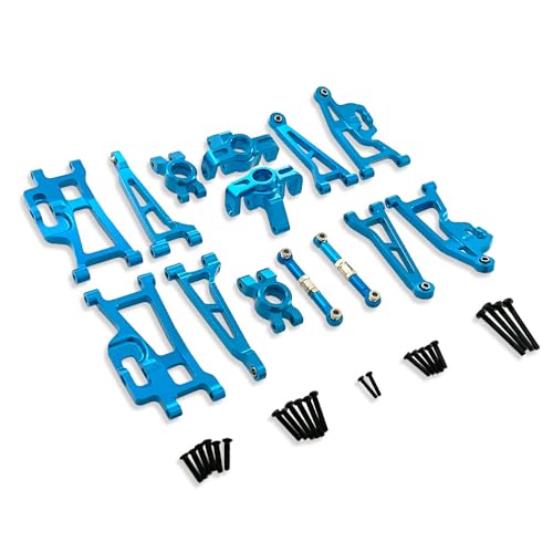 AFCAHEH Vollmetall-Upgrade-Teilezubehör for MJX Hyper Go 1/14 14209 14210 H14BM RC-Auto aus Aluminiumlegierung, DIY-Upgrade-Zubehör(BU) von AFCAHEH