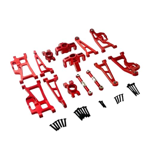 AFCAHEH Vollmetall-Upgrade-Teilezubehör for MJX Hyper Go 1/14 14209 14210 H14BM RC-Auto aus Aluminiumlegierung, DIY-Upgrade-Zubehör(RD) von AFCAHEH