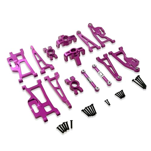AFCAHEH Vollmetall-Upgrade-Teilezubehör for MJX Hyper Go 1/14 14209 14210 H14BM RC-Auto aus Aluminiumlegierung, DIY-Upgrade-Zubehör(VT) von AFCAHEH