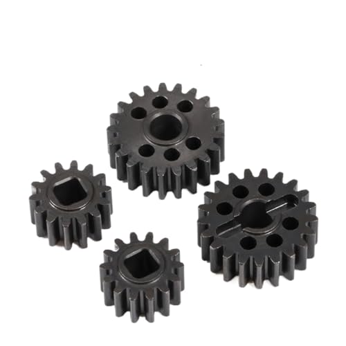 AFCAHEH Wärmebehandelter Stahl 15T/20T 14T/21T 12T/23T Portal-Getriebesatz Overdrive-Getriebe for 1/10 Axial Capra F9 SCX10 III AR45 Portalachse(14T 21T) von AFCAHEH