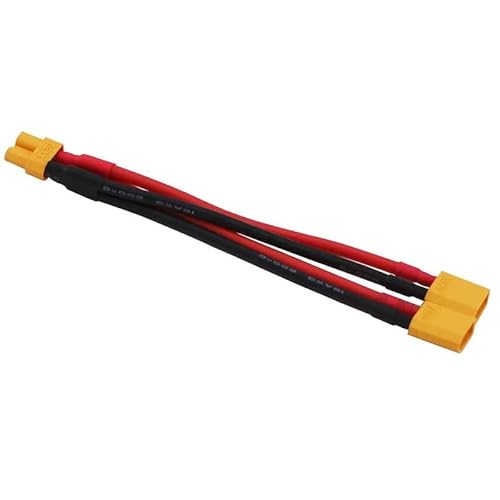 AFCAHEH XT30 XT-30 Buchse/Stecker Parallelkabel Y-Anschluss 18AWG 10CM Batterieladekabel for RC-Drohnen-Autobatterie(XT30 1 F to 2 M) von AFCAHEH