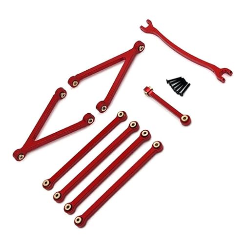 AFCAHEH Zugstangensatz passend for 1/24 FCX24M Camel Cup D90 D110 Land Rover Defender Range Rover Discovery der ersten Generation(Rood) von AFCAHEH