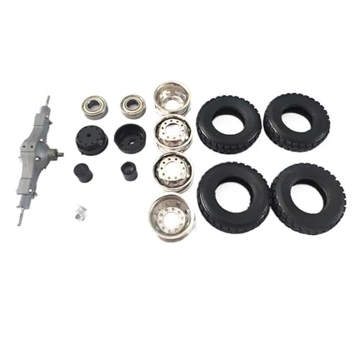 AFCAHEH for 1/24 RC LKW Dumper Traktor LKW DIY Modell Metall Differential Hinterachse(Set 4) von AFCAHEH