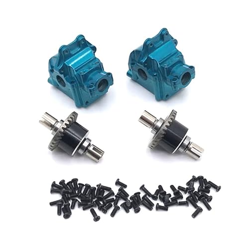 AFCAHEH for 144001 144010 02 124010 124016 17 18 19 Upgrade Teile zubehör Metall Getriebe und alle Metall Differential(Blauw) von AFCAHEH