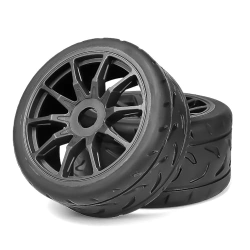 AFCAHEH for 4 STÜCKE 100/107mm Reifen & 17mm Rad for Arrma 1/7 Infraction, Limitless, Felony, FSR Model GT RC Car – Upgrade-Teile(Zwart) von AFCAHEH