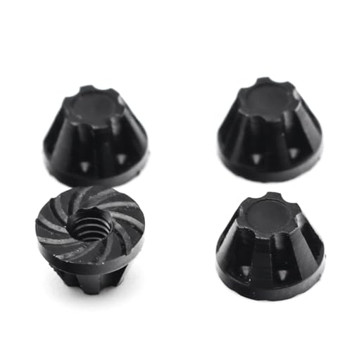 AFCAHEH for Orlandoo Hunter RC Modell M2 Aluminium Legierung Anti-lose Konische Mutter 1:35 32 Rad Hub Abdeckung OP Upgrade Stimmung Stück(Black 4PCS) von AFCAHEH