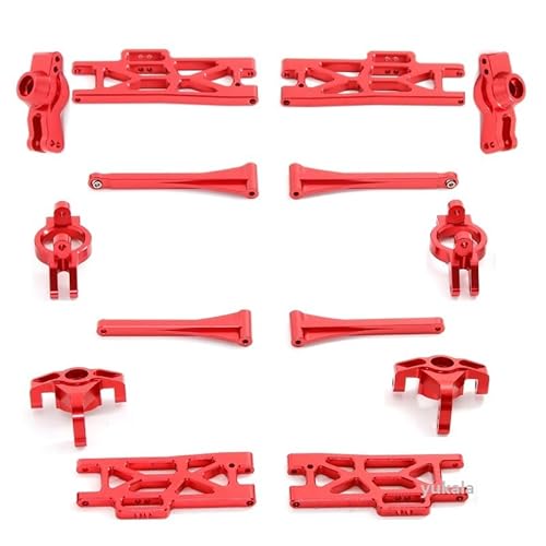 AFCAHEH for WLtoys 104009 104016 104018 12402A 12404 12409 104019 1/12 RC Autoteile Upgrade-Zubehör-Kit for Crash Plate Steering Cup Block(Purple) von AFCAHEH