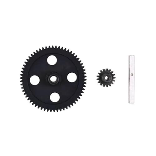 AFCAHEH for Wlt-oys 1:12 12428 12423 12429 FY-03 Geländewagen Fernbedienung Auto Metall Center Reduktion Getriebe 62T + 17T Motor Getriebe Zubehör(17T and 62T) von AFCAHEH