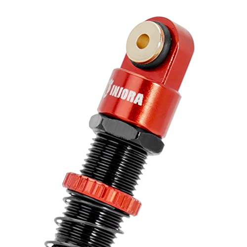 Aluminium 51mm Langhub-Gewinde-Doppelrohr-Stoßdämpfer for 1/24 RC Crawler Axial AX24 SCX24 Upgrade(2PCS Red) von AFCAHEH