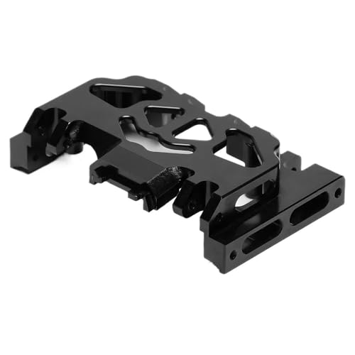 Aluminium 91MM Medium Getriebe Box Chassis Basis 8238 for RC Auto Traxxas TRX4 TRX6 Defender G500 Ford Unmontiert Kit(Zwart) von AFCAHEH