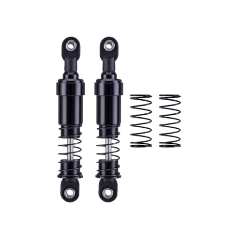 Aluminium Big Bore Schocks 75/85/95/105/115mm Öl Dämpfer for 1/10 RC Crawler LCG Cheater Rigs SCX10 TRX4 Gamde R1 Comp Builds DIY(Black 85mm 2pcs) von AFCAHEH