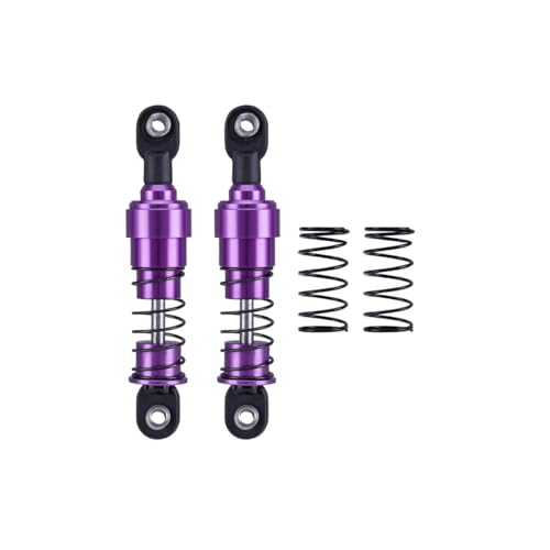 Aluminium Big Bore Schocks 75/85/95/105/115mm Öl Dämpfer for 1/10 RC Crawler LCG Cheater Rigs SCX10 TRX4 Gamde R1 Comp Builds DIY(Purple 75mm 2pcs) von AFCAHEH