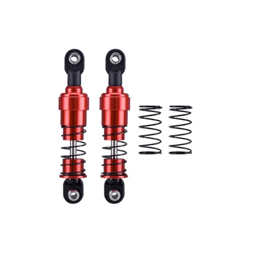 Aluminium Big Bore Schocks 75/85/95/105/115mm Öl Dämpfer for 1/10 RC Crawler LCG Cheater Rigs SCX10 TRX4 Gamde R1 Comp Builds DIY(Red 75mm 2pcs) von AFCAHEH