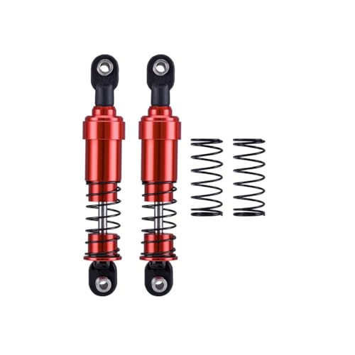 Aluminium Big Bore Schocks 75/85/95/105/115mm Öl Dämpfer for 1/10 RC Crawler LCG Cheater Rigs SCX10 TRX4 Gamde R1 Comp Builds DIY(Red 85mm 2pcs) von AFCAHEH
