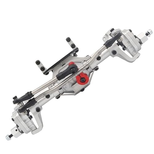 Aluminiumlegierung CNC eloxiert vorne hinten Portalachse for 1/10 RC Crawler Auto Axial SCX10 II 90046 90047 RGT ex86100 Upgrade-Teile(Silver Front) von AFCAHEH