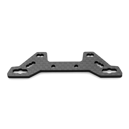 Carbon Fiber Zweite Boden Bord Platte Batterie Platte for Tamiya TT02 TT02B TT-02 TT-02B 1/10 RC Auto Upgrade Teile Zubehör(Front) von AFCAHEH
