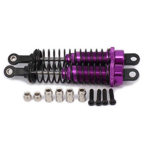 Einstellbare Legierung 80mm Stoßdämpfer Dämpfer for Traxxas Buggy LKW Hpi Hsp Losi Axial Tamiya Redcat(Purple) von AFCAHEH