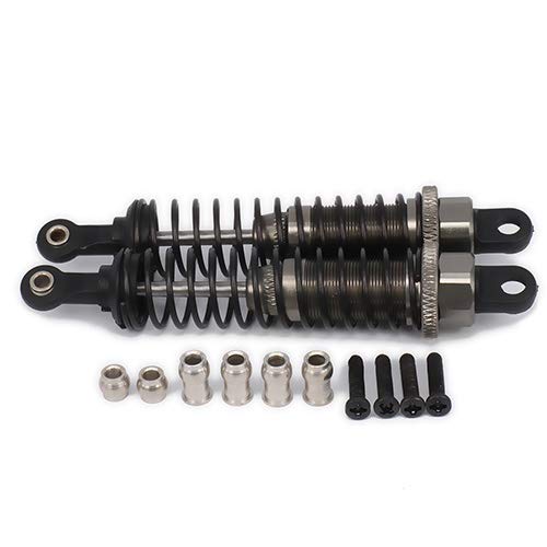 Einstellbare Legierung 80mm Stoßdämpfer Dämpfer for Traxxas Buggy LKW Hpi Hsp Losi Axial Tamiya Redcat(Titanium) von AFCAHEH