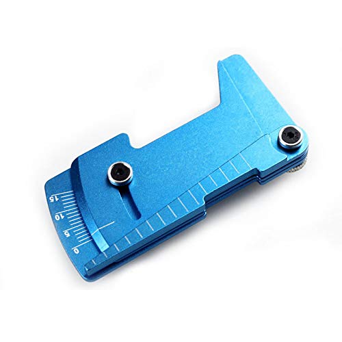 Einstellbares Lineal for Einstellen der Höhe und des Felgensturzes von RC-Autos um 15 Grad, Hobby-Werkzeuge, CNC, for RC-Autos 1/8 1/10 Tamiya HSP HPI(Style A Blue) von AFCAHEH