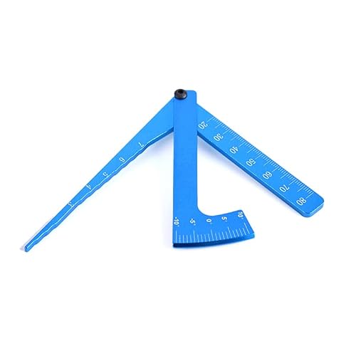 Einstellbares Lineal for Einstellen der Höhe und des Felgensturzes von RC-Autos um 15 Grad, Hobby-Werkzeuge, CNC, for RC-Autos 1/8 1/10 Tamiya HSP HPI(Style C Blue) von AFCAHEH