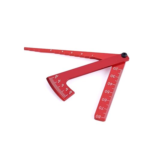 Einstellbares Lineal for Einstellen der Höhe und des Felgensturzes von RC-Autos um 15 Grad, Hobby-Werkzeuge, CNC, for RC-Autos 1/8 1/10 Tamiya HSP HPI(Style C Red) von AFCAHEH