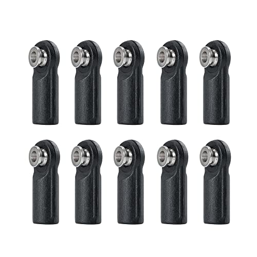 Kunststoff M4 Pivot Link Rod Ende Breite Kugeln Gelenkkopf CW for TRX-4 Axial SCX10 Tamiya CC01 1/10 RC Crawler Auto(Type A 10Pcs) von AFCAHEH