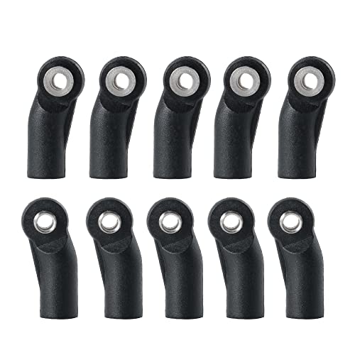 Kunststoff M4 Pivot Link Rod Ende Breite Kugeln Gelenkkopf CW for TRX-4 Axial SCX10 Tamiya CC01 1/10 RC Crawler Auto(Type B 10Pcs) von AFCAHEH