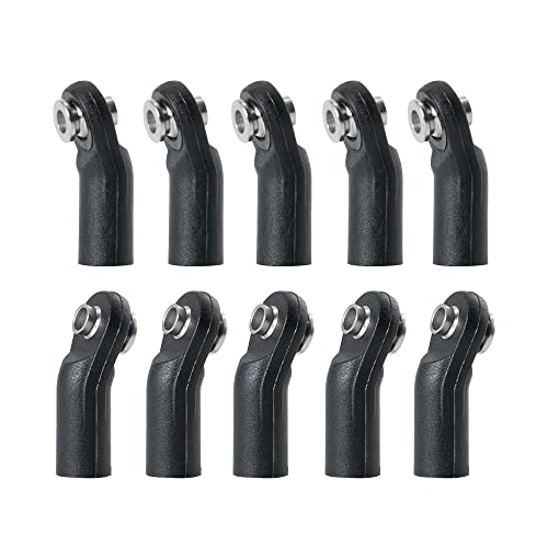 Kunststoff M4 Pivot Link Rod Ende Breite Kugeln Gelenkkopf CW for TRX-4 Axial SCX10 Tamiya CC01 1/10 RC Crawler Auto(Type C 10Pcs) von AFCAHEH