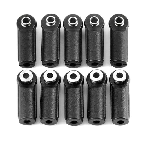 Kunststoff M4 Pivot Link Rod Ende Breite Kugeln Gelenkkopf CW for TRX-4 Axial SCX10 Tamiya CC01 1/10 RC Crawler Auto(Type D 10Pcs) von AFCAHEH