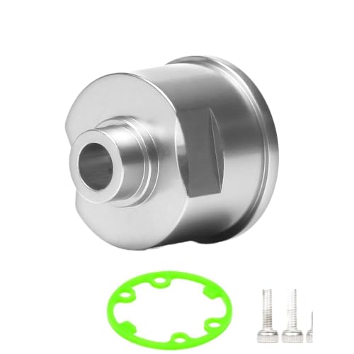 Legierung Differential Diff Fall Träger #5381 Upgrade for RC Autos Traxxas 1/10 4-Tec 2,0 T-Maxx Slash Slayer Revo Rustler(Silver) von AFCAHEH