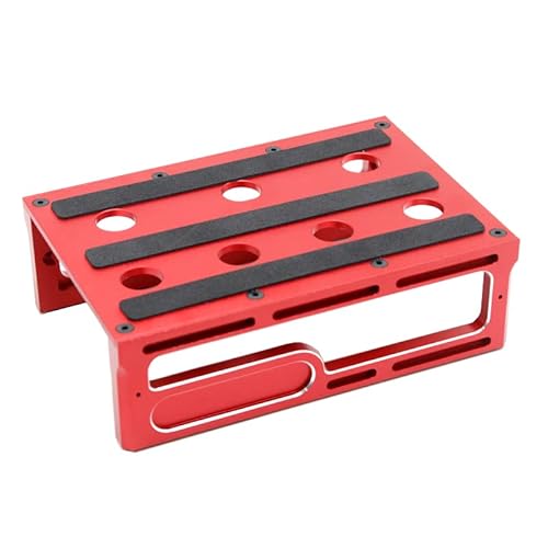 Metall-Reparaturstation, Arbeitsständer, Montageplattform for 1/10 1/8 RC-Auto, Traxxas TRX-4, Axial SCX10 90046, D90, RC-Crawler, Tamiya, HSP(Rood) von AFCAHEH